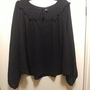 H&M black blouse